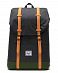 Рюкзак Herschel Retreat Youth Black Crosshatch  Forest Elf  Sun Orang отзывы