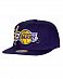 Бейсболка с прямым козырьком Mitchell and Ness RETRO BOLT Los Angeles Lakers Purple отзывы
