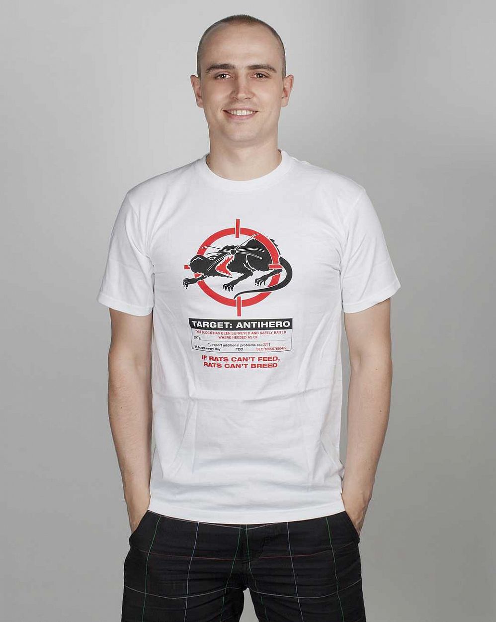 Футболка Anti-hero Targets Rats White отзывы