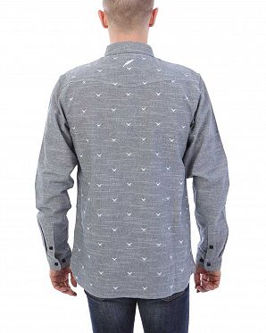 Рубашка мужская с длинным рукавом Publish Brand USA Generick Slate