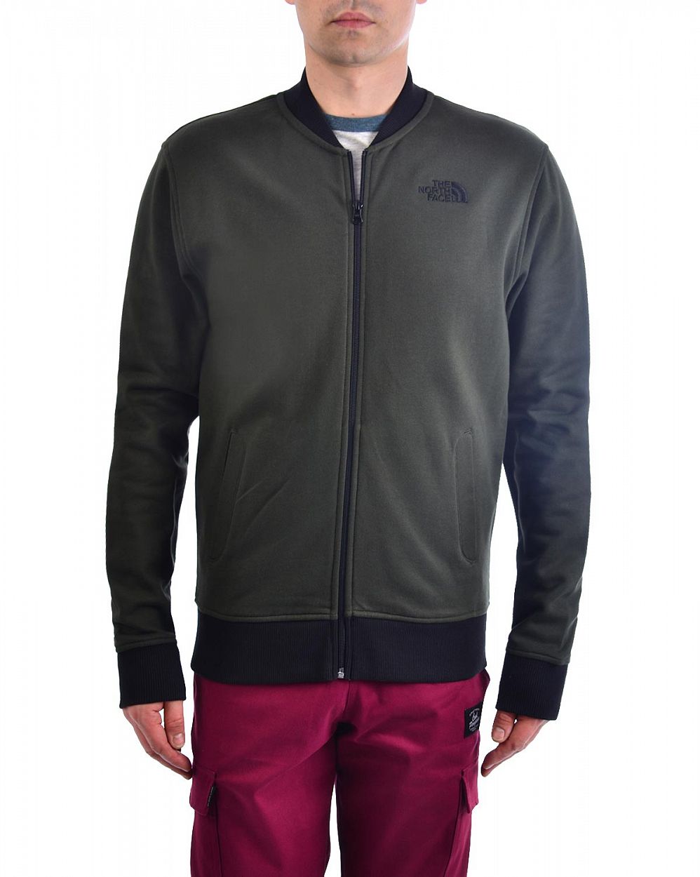 Бомбер мужской на флисе The North Face Dome Bomber Olive отзывы