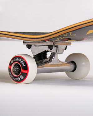 Скейтборд в Сборе Element 6 размер 8.25 (23 черный золотой 8.25)