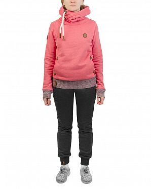 Толстовка женская с капюшоном Германия Naketano The Dark Sides Cherry Melange