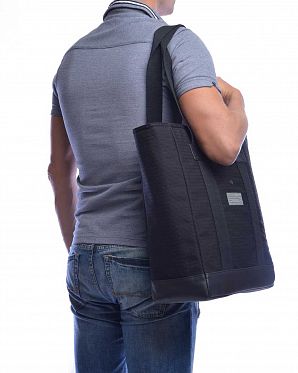 Сумка через плечо для ноутбка 15 HEX Academy Tote MacBook Pro Black Grey