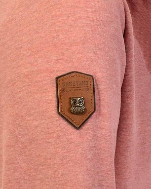 Толстовка женская с капюшоном Naketano Schmierlappen IX Foggy Rose Mel Толстовка женская с капюшоном Naketano Schmierlappen IX Foggy Rose Mel