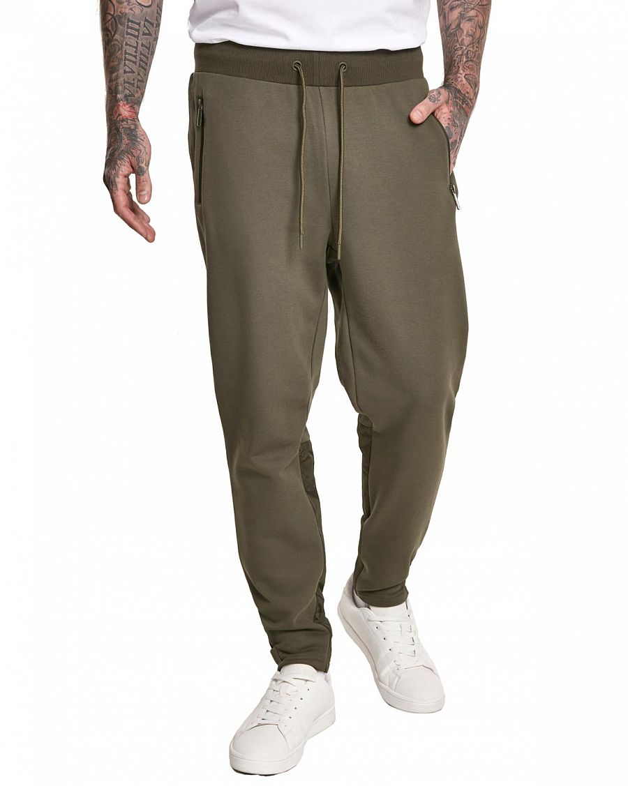 Джоггеры мужские спортивные мягкие из флиса Urban Classics Basic Sweatpants Olive отзывы