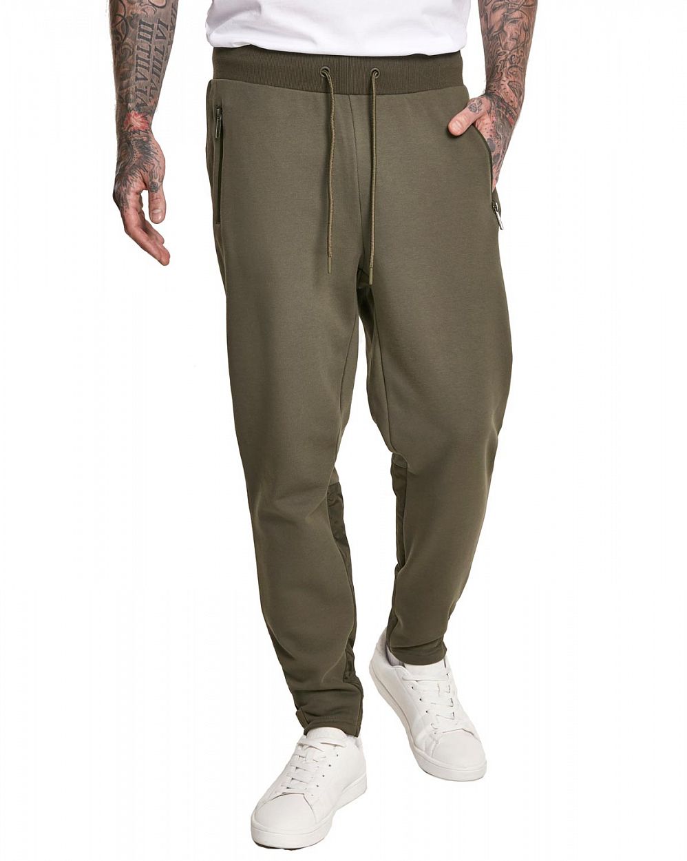 Джоггеры мужские спортивные мягкие из флиса Urban Classics Basic Sweatpants Olive отзывы