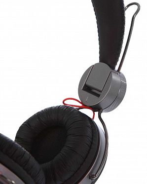 Наушники с микрофоном проводные складные WeSC Banjar On Ear Headphones Dark Shadow