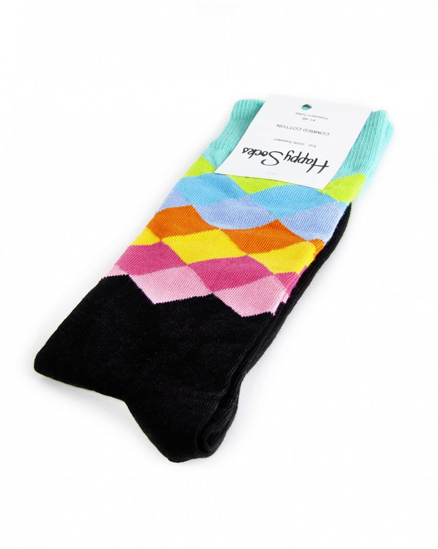 Носки Happy Socks Combed Cotton Cubes Green отзывы