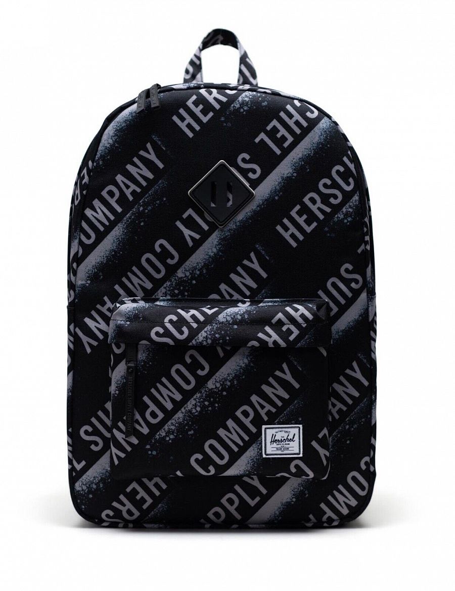 Рюкзак водоотталкивающий с карманом для 15 ноутбука Herschel Heritage Stencil Roll Call Black отзывы