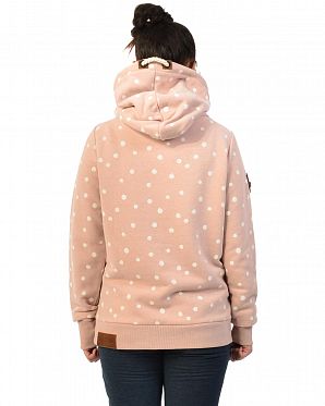 Толстовка женская с капюшоном Naketano Genitalalarm Dusty Pink Melange Толстовка женская с капюшоном Naketano Genitalalarm Dusty Pink Melange