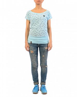 Футболка женская свободная на резинке Naketano Squandering Bubble