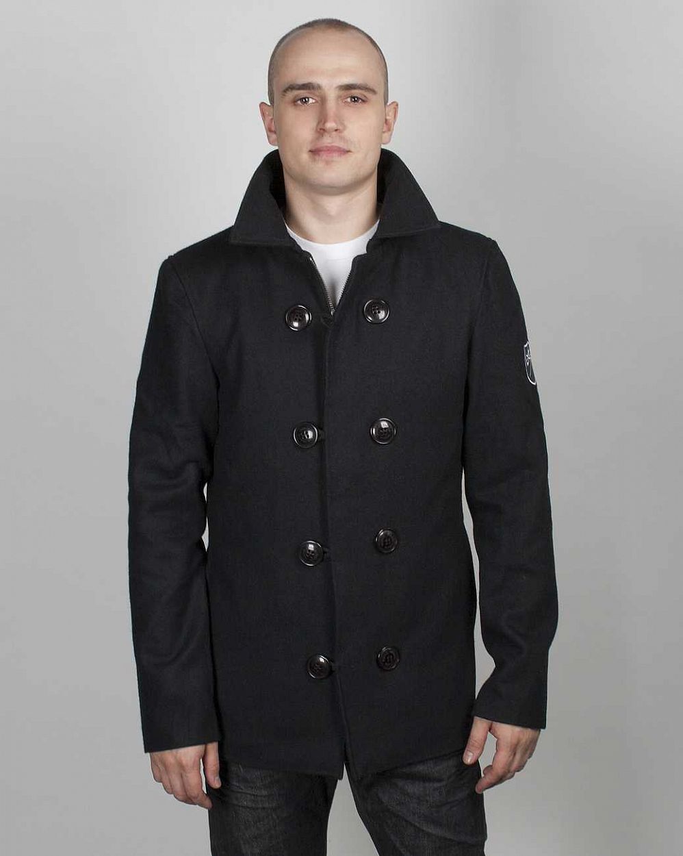 Makia Pea Coat Black