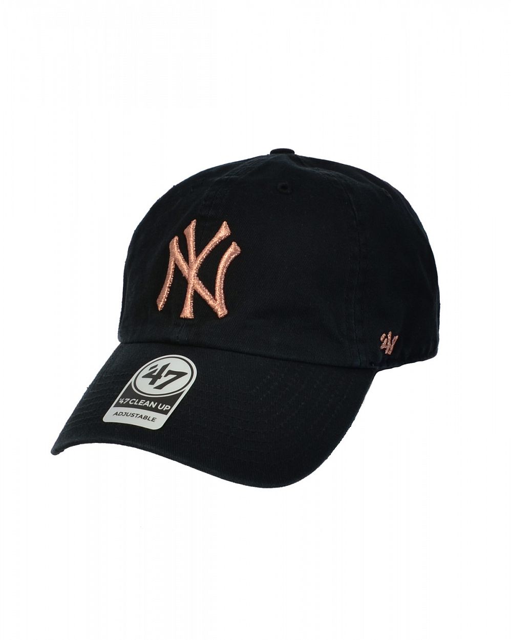 Бейсболка классическая с изогнутым козырьком '47 Brand Clean Up New York Yankees BKB Black отзывы