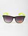Очки Sunglasses Classic Wayfarer Two-Tone Black Solid Yellow отзывы