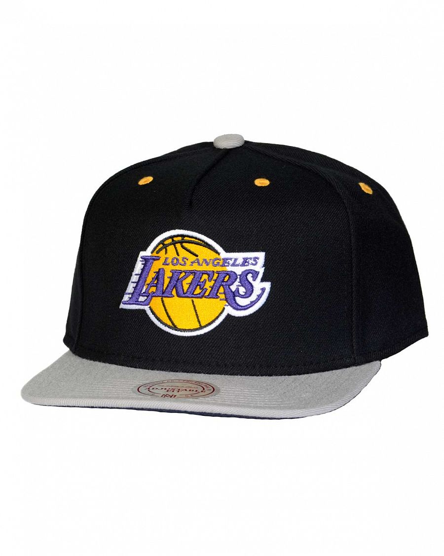 Бейсболка с прямым козырьком Mitchell and Ness CORD VISOR Los Angeles Lakers Black отзывы