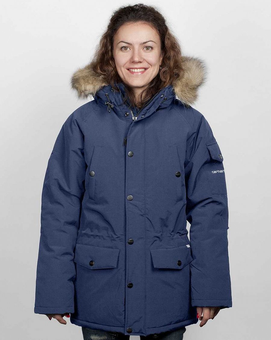 Куртка Carhartt Anchorage Parka Jacket W'S Navy brocken white отзывы