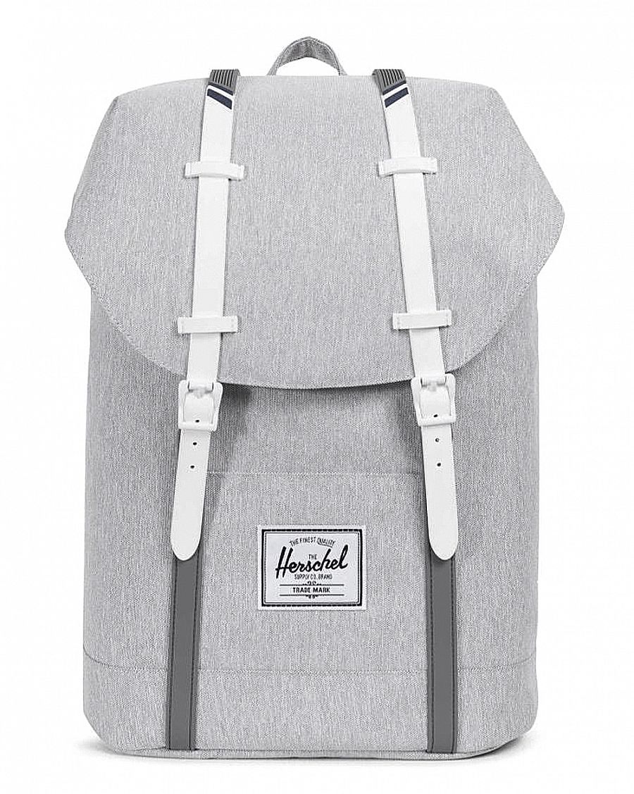 Рюкзак с отделением для 15 ноутбука Herschel Retreat Light GreyCrosshatchWhiteBlueprint Stripe отзывы