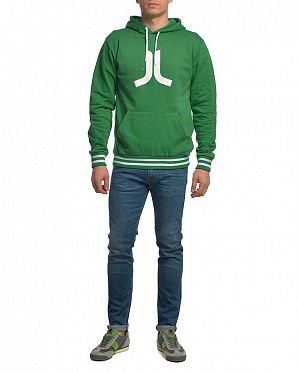 Толстовка мужская с капюшоном и карманом WeSC Icon Green Толстовка мужская с капюшоном и карманом WeSC Icon Green