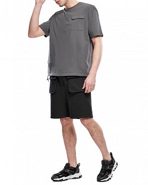 Шорты мужские свободные Urban Classics Big Pocket Sweat Black Шорты мужские свободные Urban Classics Big Pocket Sweat Black