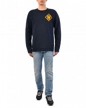 Толстовка мужская Wesc Home Plate Chest Crew Dark sapphire Толстовка мужская Wesc Home Plate Chest Crew Dark sapphire