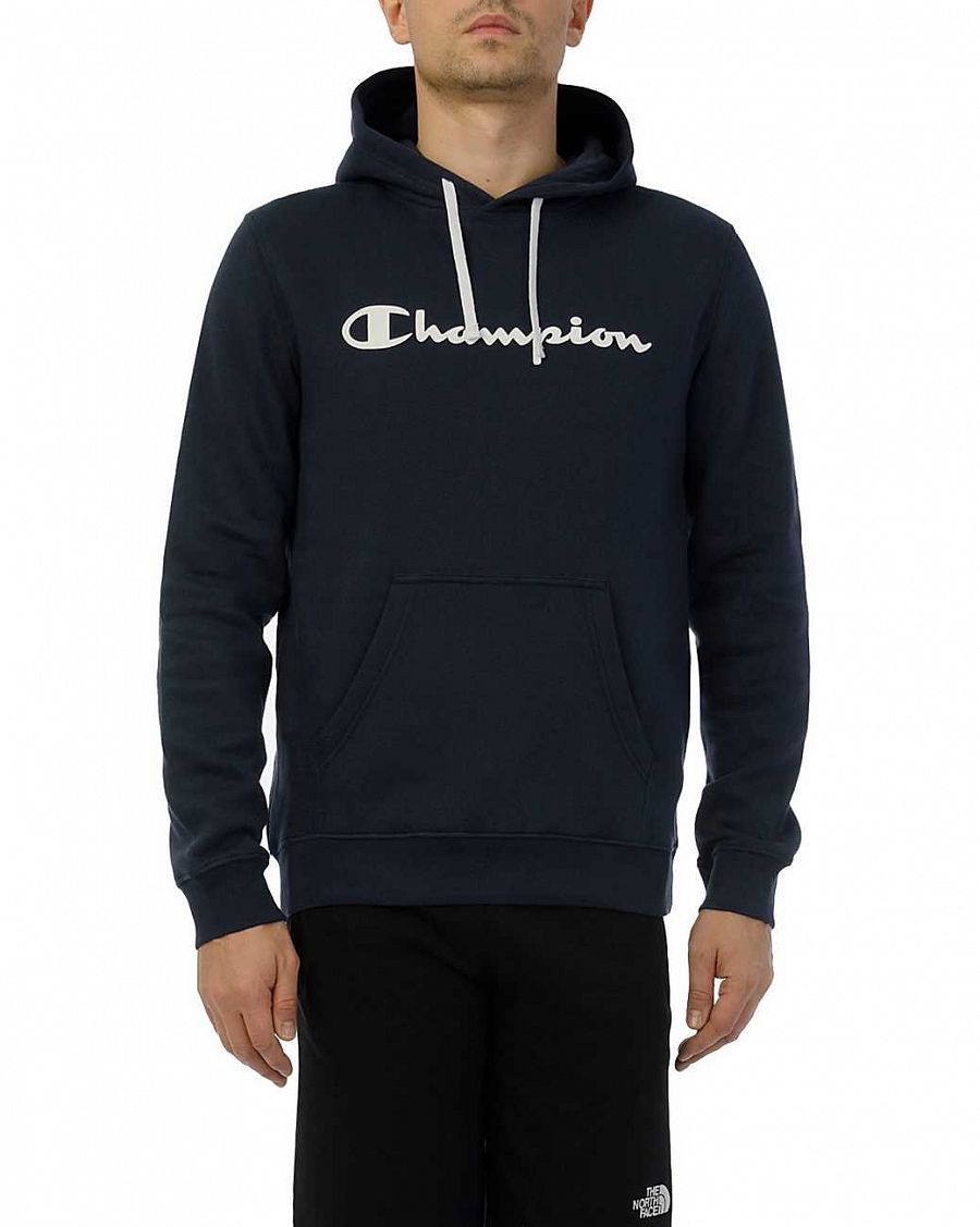 Толстовка мужская с капюшоном Оригинал Champion Authentic American BS512 Navy отзывы