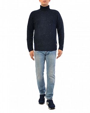Свитер мужской Carhartt WIP Anglistic Turtlieneck Navy Свитер мужской Carhartt WIP Anglistic Turtlieneck Navy