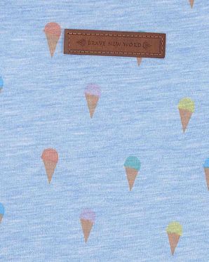 Лонгслив женский с капюшоном Naketano Saksofon Saksofon Blue