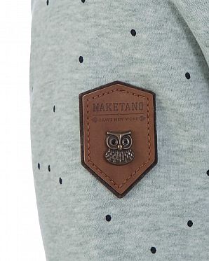 Толстовка женская с капюшоном Naketano Darthovic Pastel Blue Mel Feathers