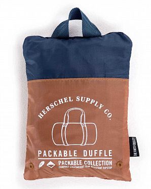 Сумка складная Herschel Packable Duffle Bag Caramel Navy Сумка складная Herschel Packable Duffle Bag Caramel Navy