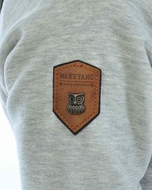 Толстовка женская на молнии с капюшоном Naketano Brazzo Grey
