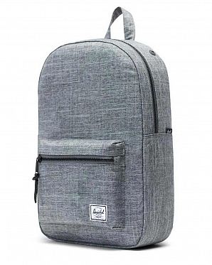 Рюкзак городской с отделением для ноутбука 13 Herschel Settlement Mid Raven Crosshatch