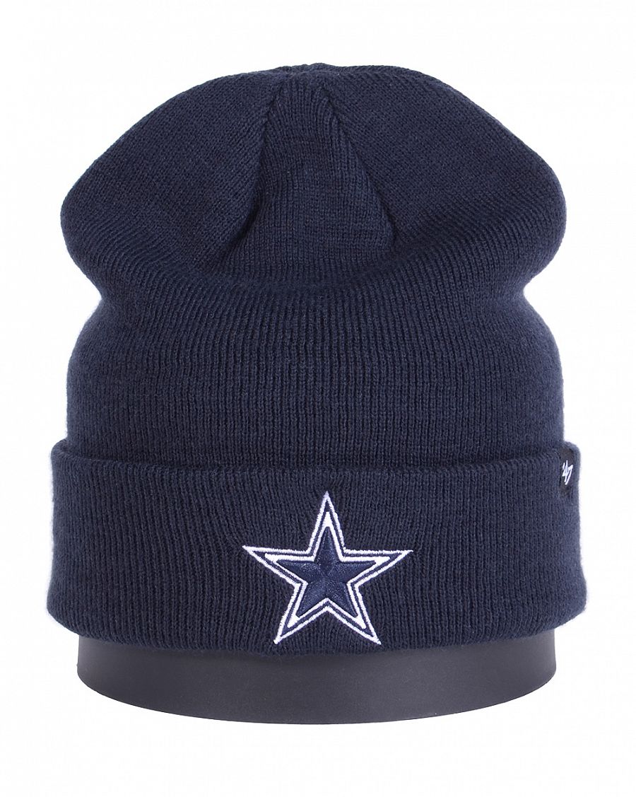 Шапка с подворотом '47 Brand NFL Dallas Cowboys Black отзывы