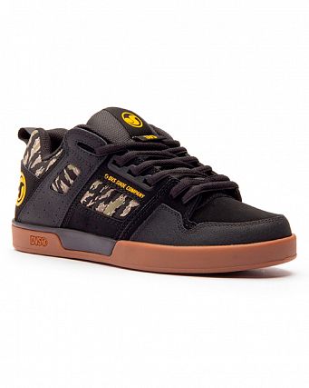 Кеды низкие мужские DVS COMANCHE 2.0+ BLACK JUNGLE CAMO NUBUCK