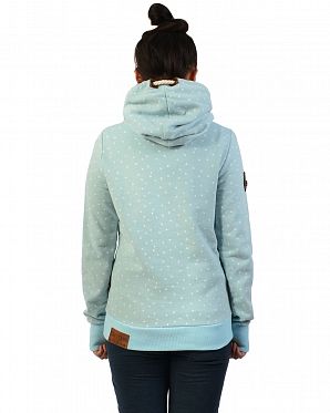 Толстовка женская с капюшоном Naketano Darthovic Pastel Blue Stars