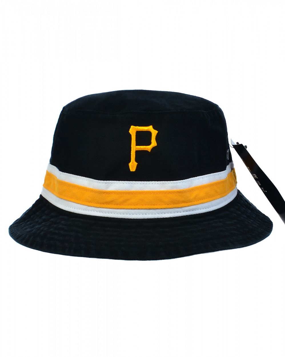 Панама из толстого хлопка универсальная '47 Brand Striped Bucket Pittsburgh Pirates Black отзывы