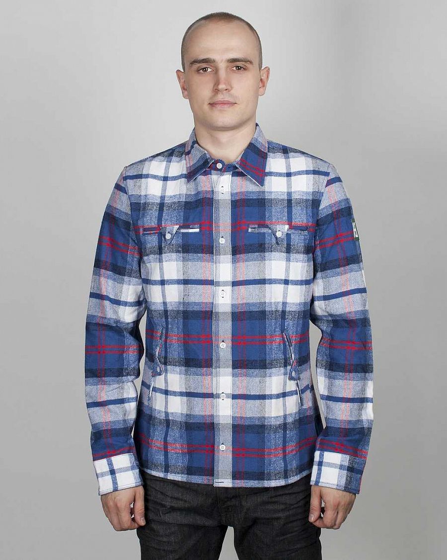 купить Рубашка Makia Attorney Shirt Blue/red в Москве купить Рубашка Makia Attorney Shirt Blue/red в Москве