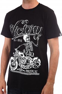 Футболка мужская Rum Knuckles Biker Victory Black Футболка мужская Rum Knuckles Biker Victory Black