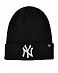 Шапка универсальная с подворотом '47 Brand Raised New York Yankees Black White отзывы