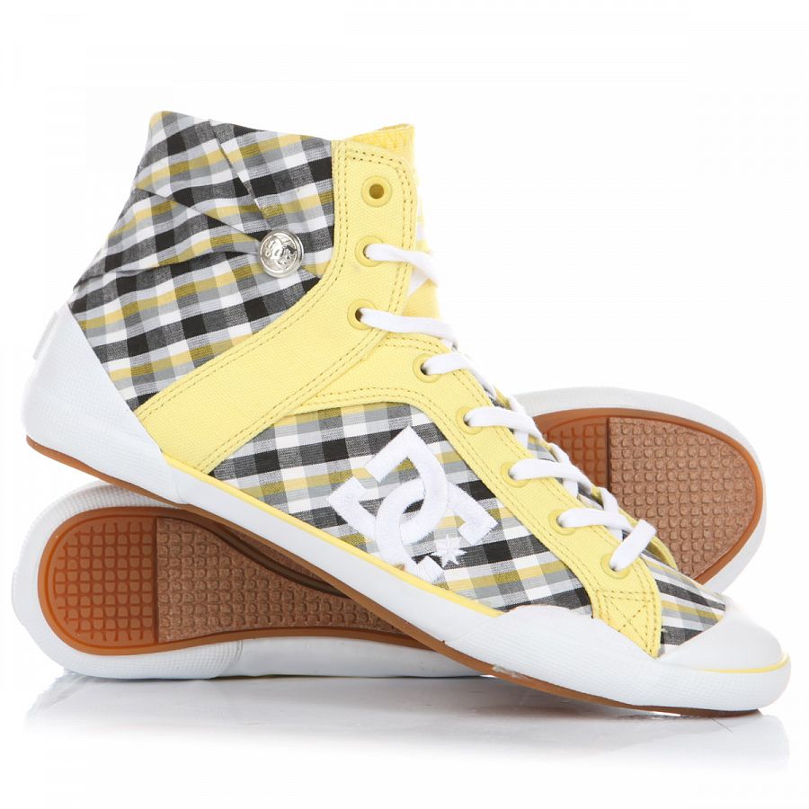 Кеды высокие женские DC Shoes Chelsea Z HSE White/Yellow отзывы