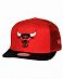 Бейсболка летняя с сеткой Mitchell and Ness Untruck Chicago Bulls Red