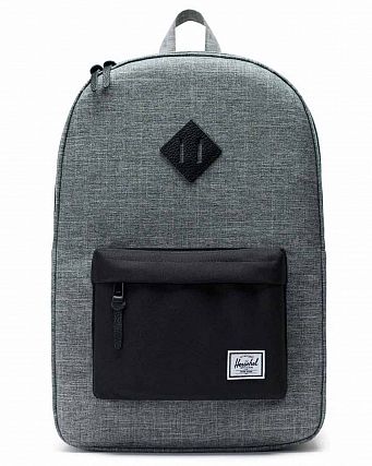 Рюкзак водоотталкивающий с карманом для 15 ноутбука Herschel Heritage Raven Crosshatch Black