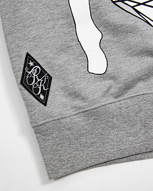 Толстовка свитшот Rum Knuckies Ladi Diamond Grey Толстовка свитшот Rum Knuckies Ladi Diamond Grey