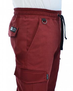 Джоггеры карго летние эластичные Cool Penguin JMTL 1713 Red Wine