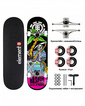 Скейтборд в Сборе Element 4 размер 8.25 (8 черный розовый 8.25) Скейтборд в Сборе Element 4 размер 8.25 (8 черный розовый 8.25)