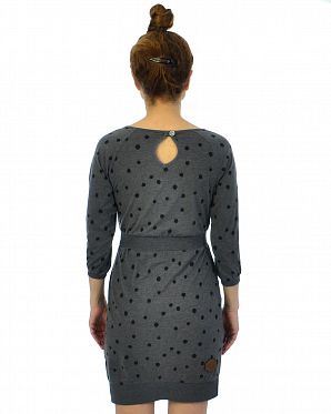 Платье женское короткий рукав Naketano Platonische Sauerei Dark Grey  Melange Платье женское короткий рукав Naketano Platonische Sauerei Dark Grey  Melange