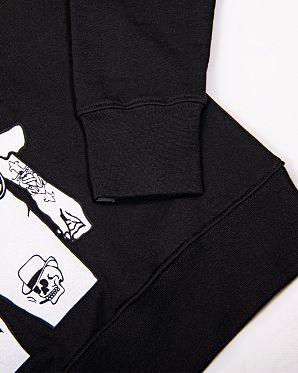 Толстовка свитшот Rum Knuckies Locals Only Black Толстовка свитшот Rum Knuckies Locals Only Black