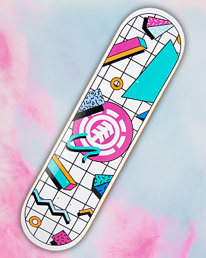 Дека Element с покрытием 8.25 (18 зеленый розовый 8.25)