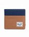 Кошелек мужской на молнии Herschel Hank XL Caramel Navy