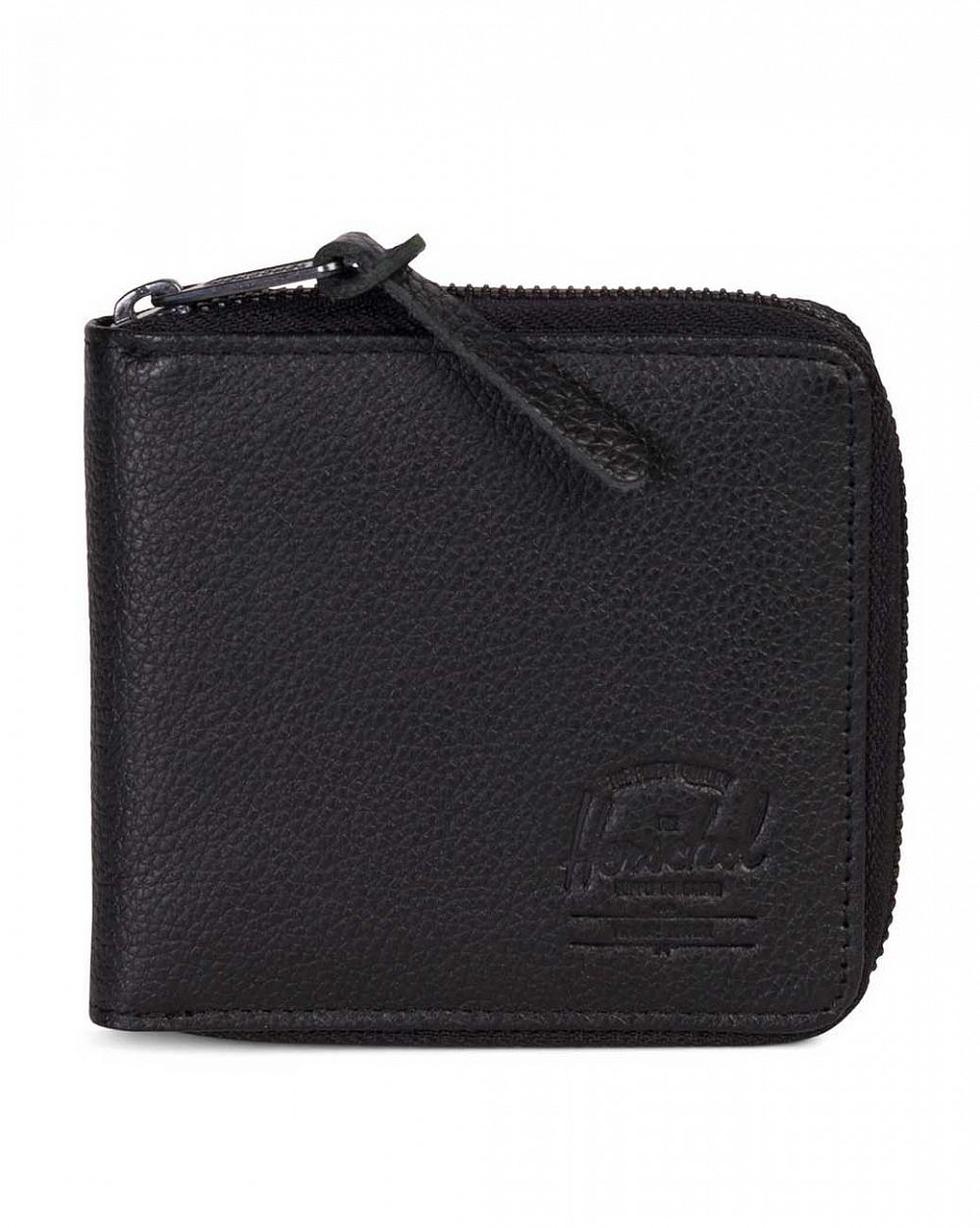 Кошелек на молнии из кожи Herschel Walt Leather RFID Black отзывы